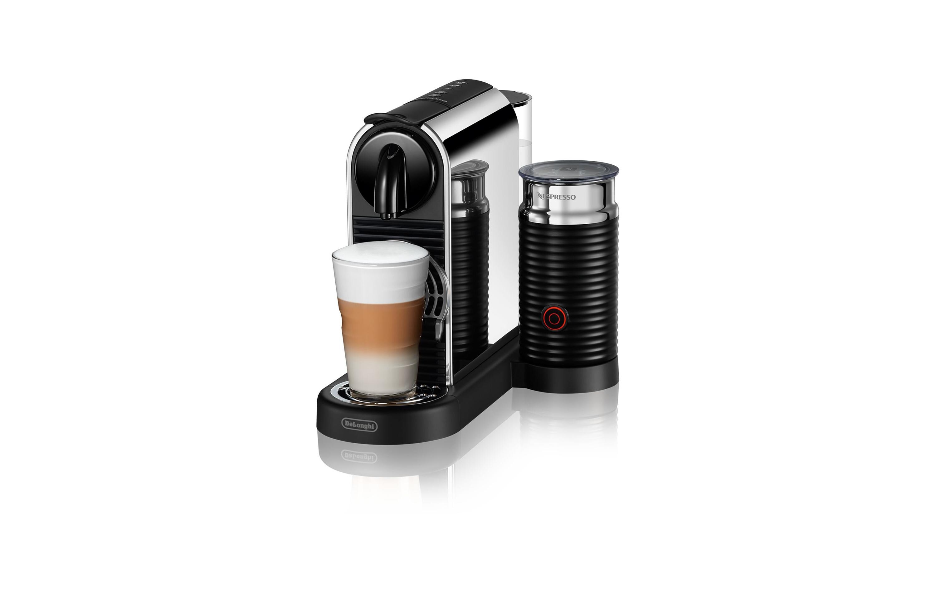 Kaffeemaschine Nespresso CitiZ Platinum&Milk EN330.M Silber<br>Elegante Nespressomaschine der Original Line mit Heisswasser-Funktion und Milchschäumer
