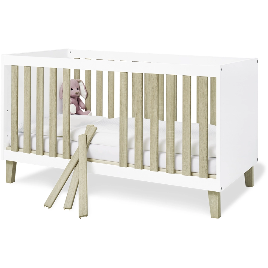 Pinolino Kinderzimmer Lumi 3-türig extrabreit mit Bett 60 x 120 cm