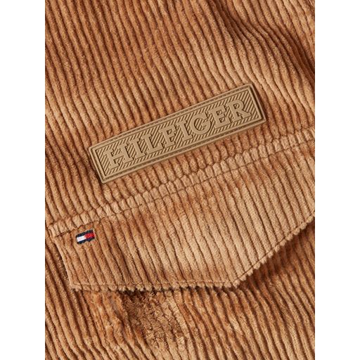 Tommy Hilfiger Solid Fløjls Overshirt, Desert Khaki, S