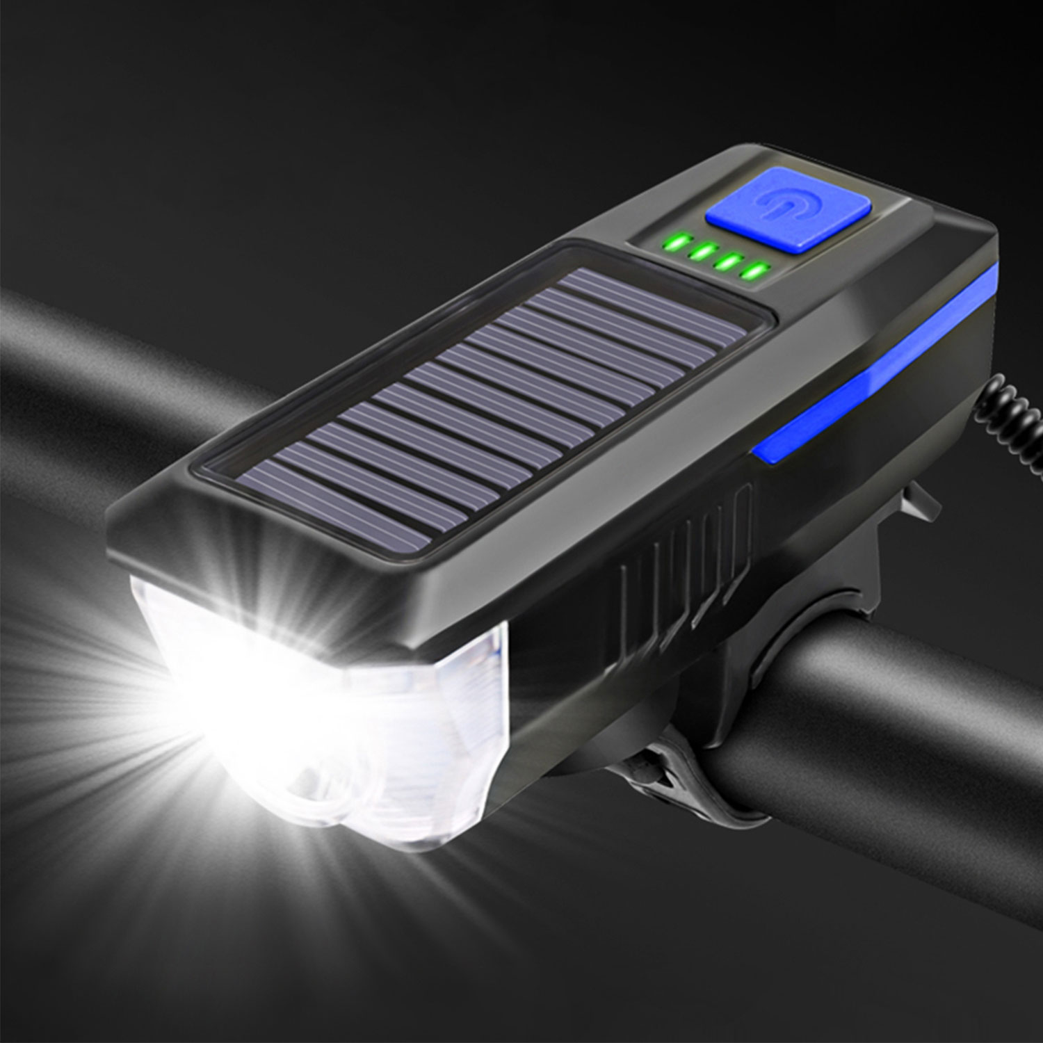 FlinQ Solar fietslamp met bel