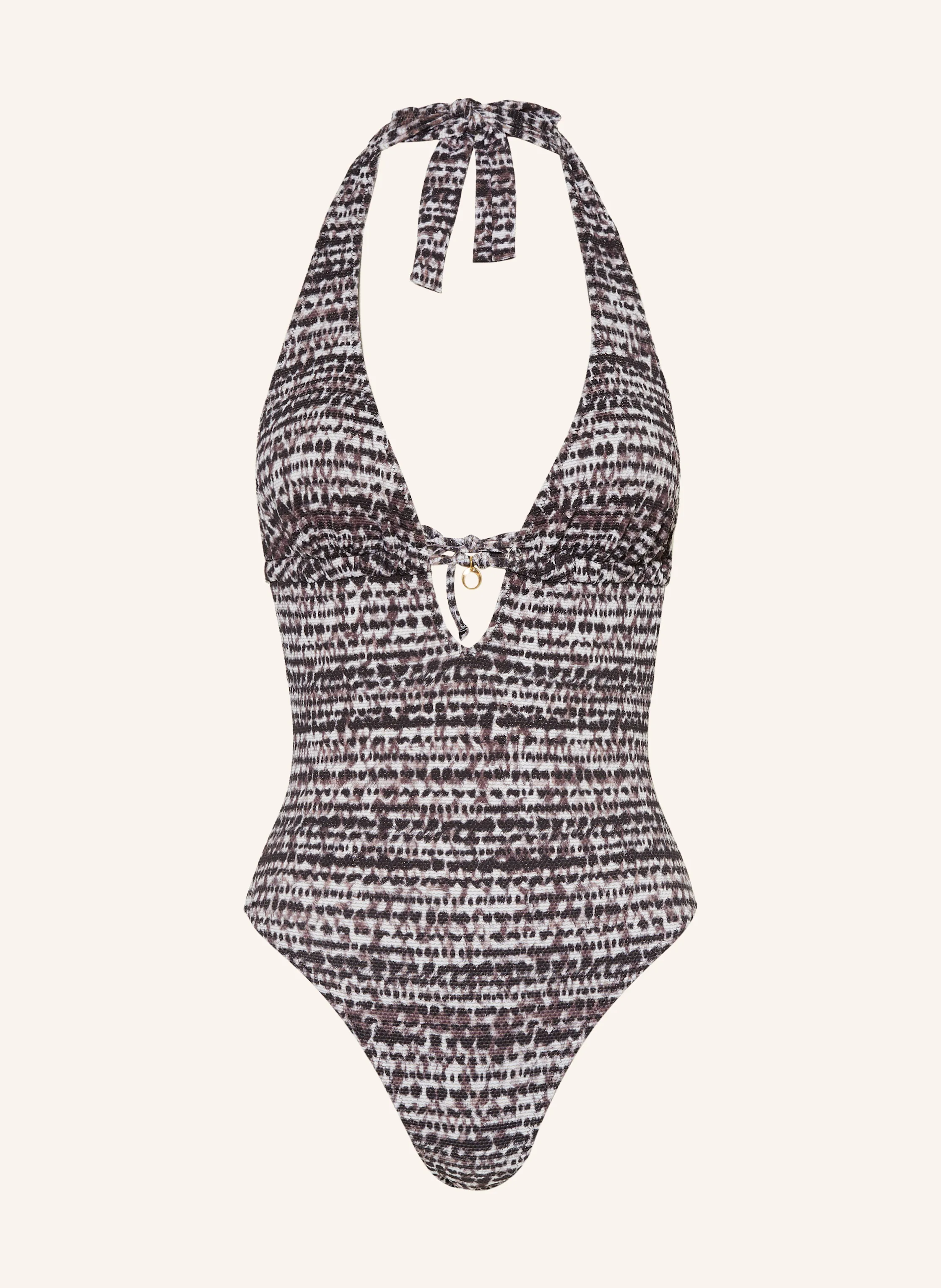BANANA MOON COUTURE Neckholder-Badeanzug MIRAGE KLOKOA mit Glitzergarn
