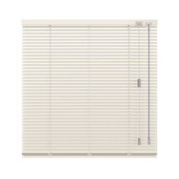 KARWEI aluminium jaloezie draaikiepraam 28414 zijdeglans gebroken wit 16 mm op maat