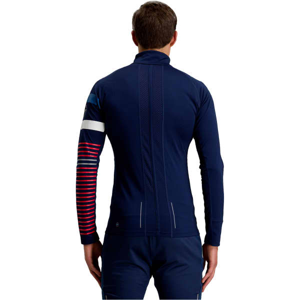 T-shirt ski de fond ROSSIGNOL POURSUITE 1/2 ZIP DARK NAVY