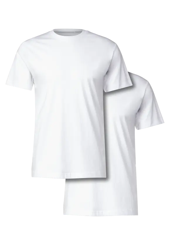 2 PACK Basic T-Shirts - White