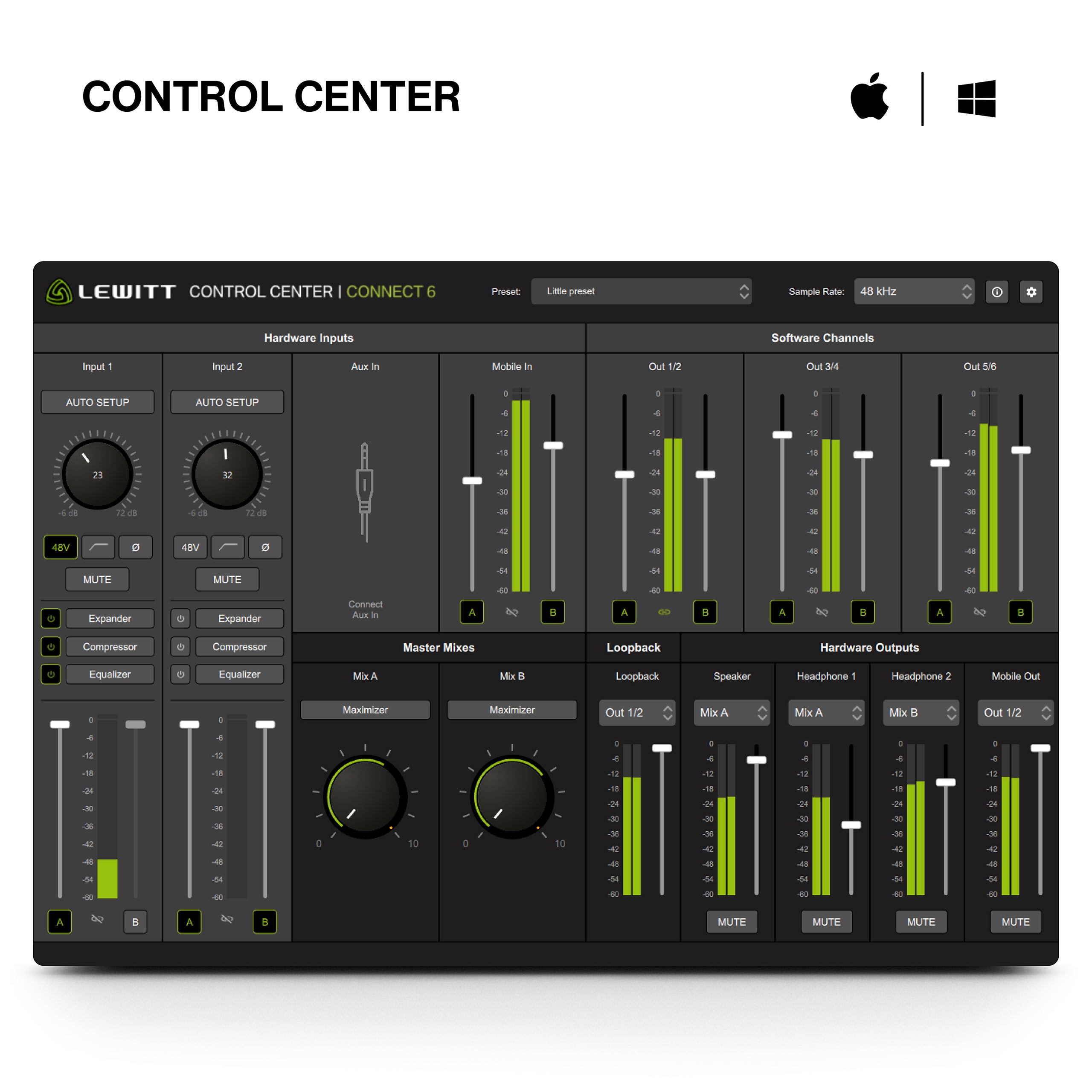 Lewitt Connect 6 USB-C audio interface