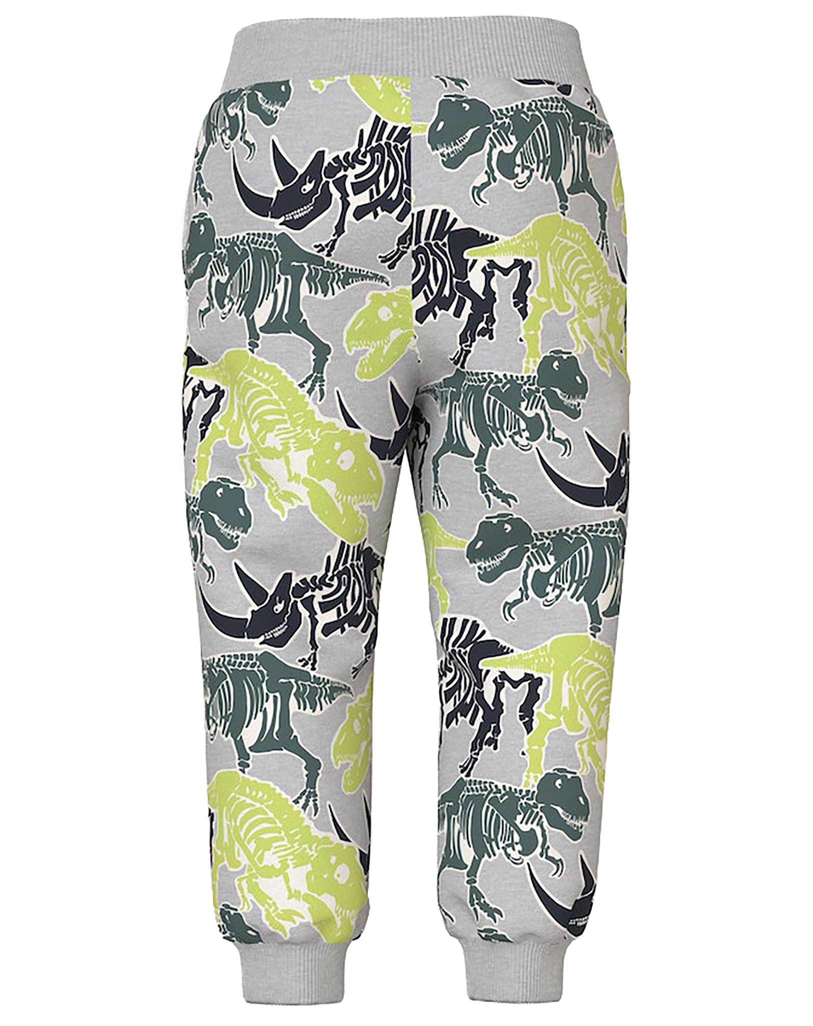 Sweathose NMMBOVE DINOSKELETT in light grey melange