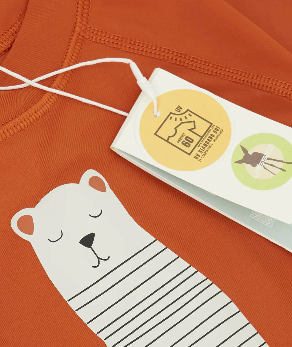 LASSIGT-SHIRT ROUILLE TIGRE ANTI-UV BÉBÉ