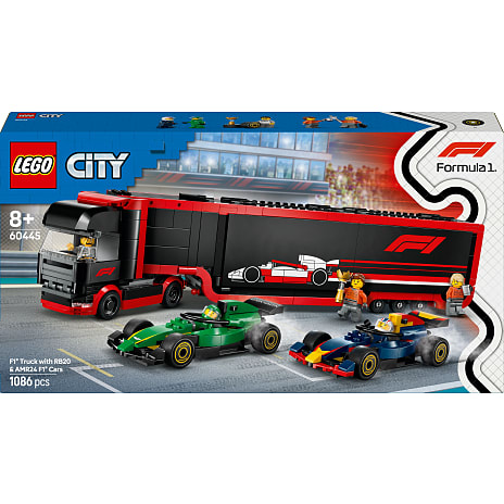 LEGO City lastbil med Formel 1 biler 60445