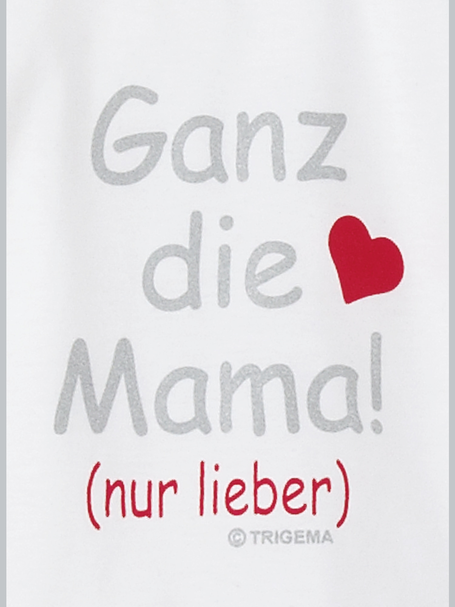 T-Shirt Mamas Liebling Weiss