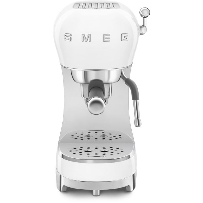 SMEG Espresso-Kaffeemaschine 50's Style ECF02WHEU Weiß