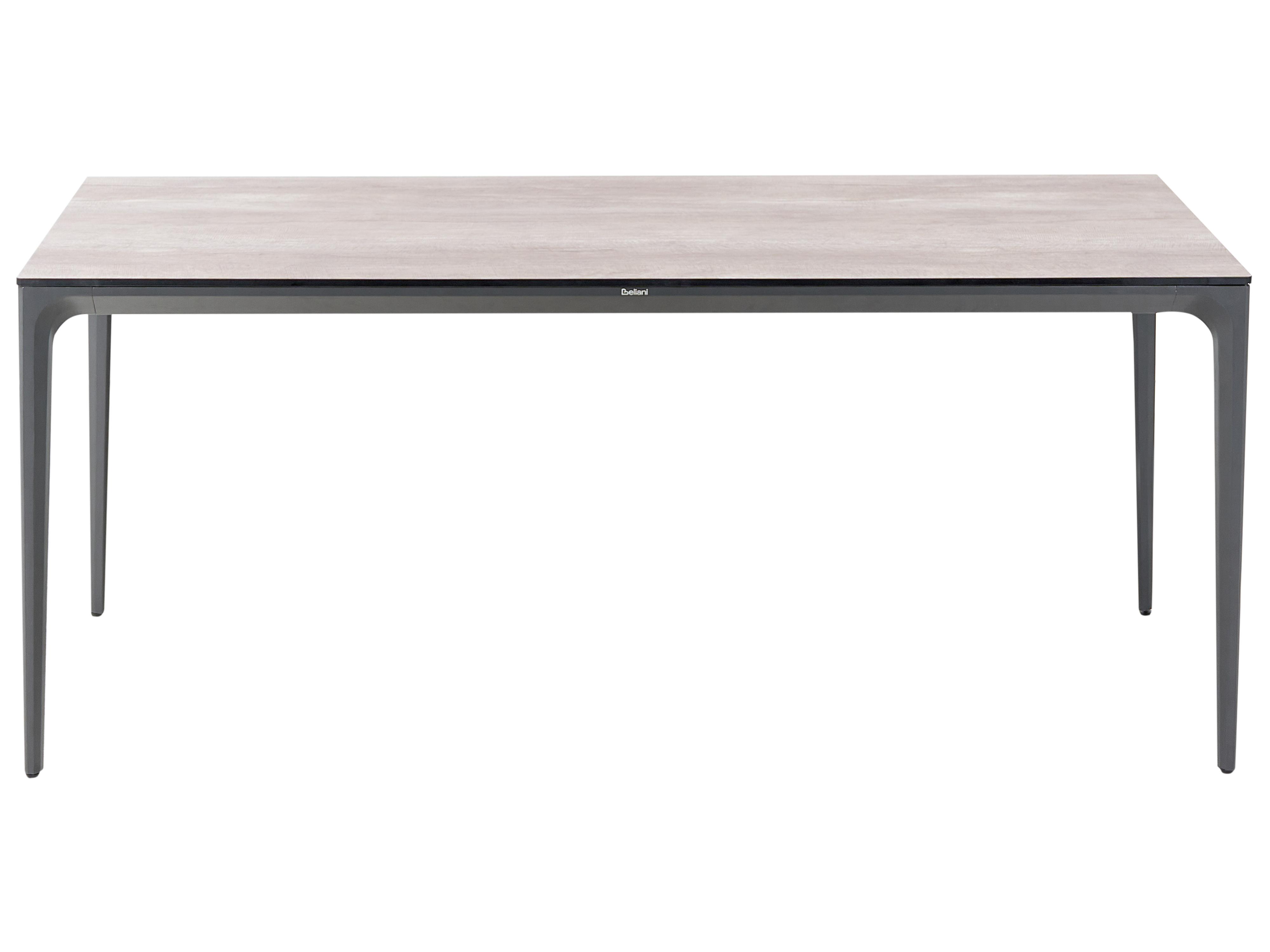 Tuin eettafel SOVARETO 180 cm 90 cm Houtachtig Lichtgrijs