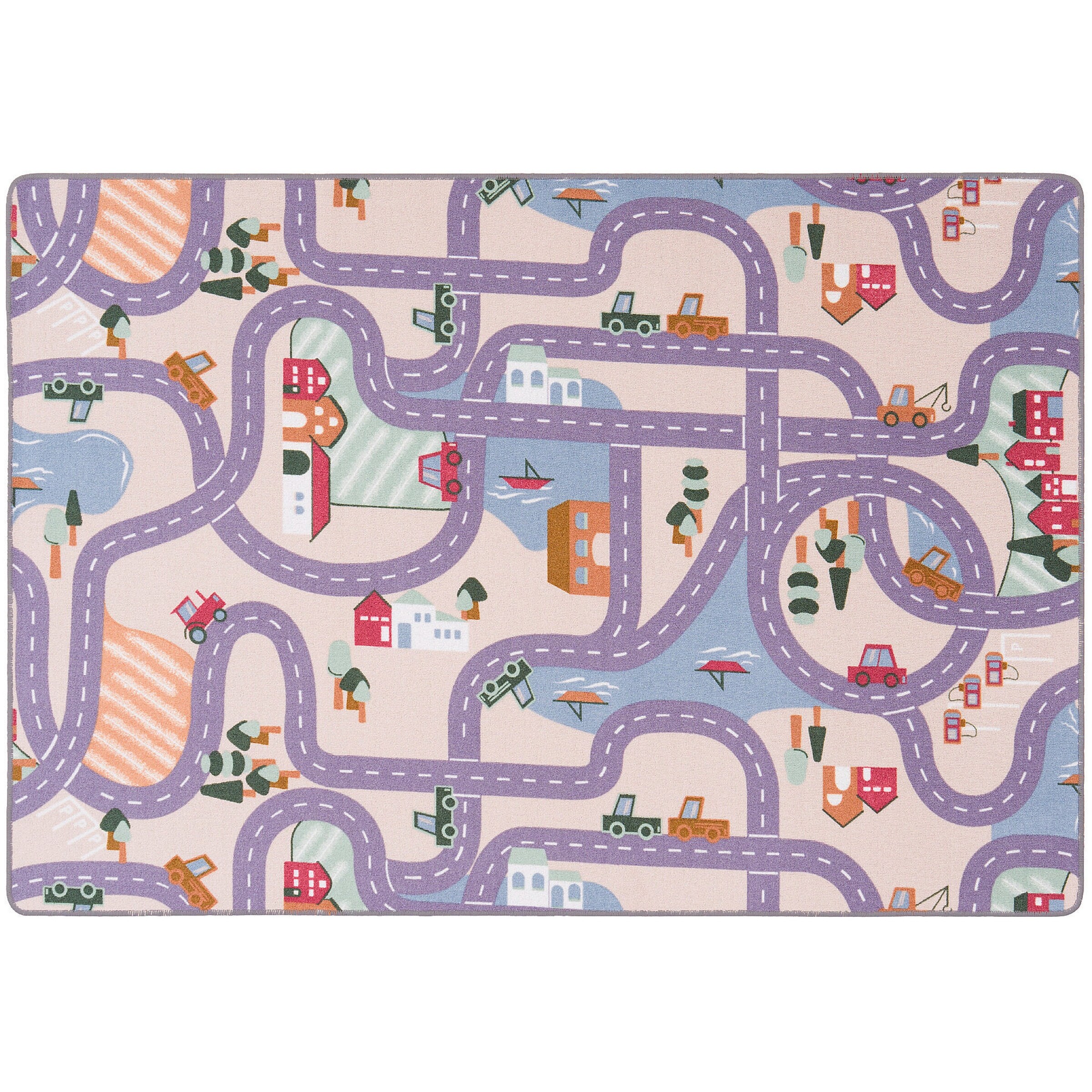 Pergamon Straßenteppich Beidseitig Straßenlandschaften Beige - 100x200 cm