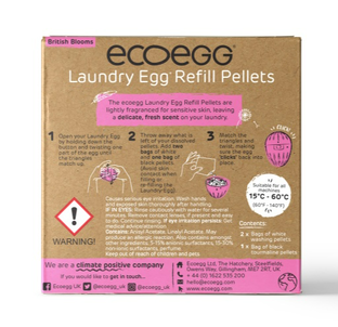 Eco Egg Laundry Egg Refill Pellets British Blooms - Voor alle kleuren was 1ST