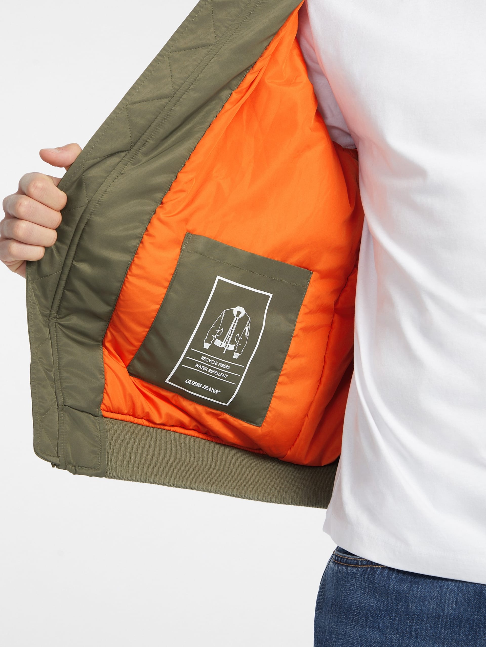 Jaqueta bomber de nylon