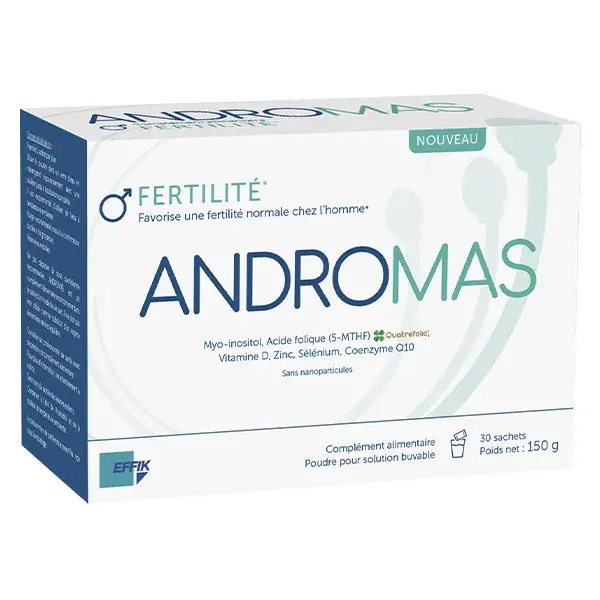 Effik Andromas Fertilidade e Concepção para Homens, 30 sachês