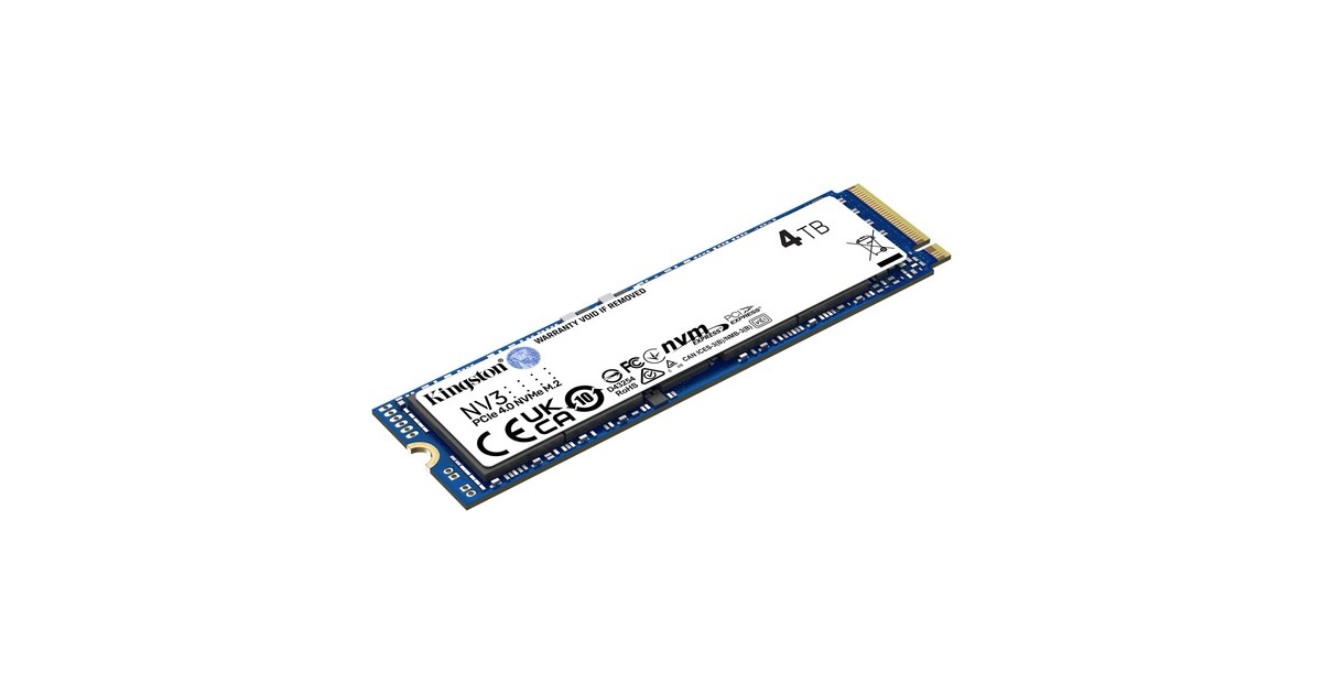 KingstonNV3 4 TB SSD  (SNV3S/2000G, PCIe 4.0 x4, NVMe, M.2 2280)