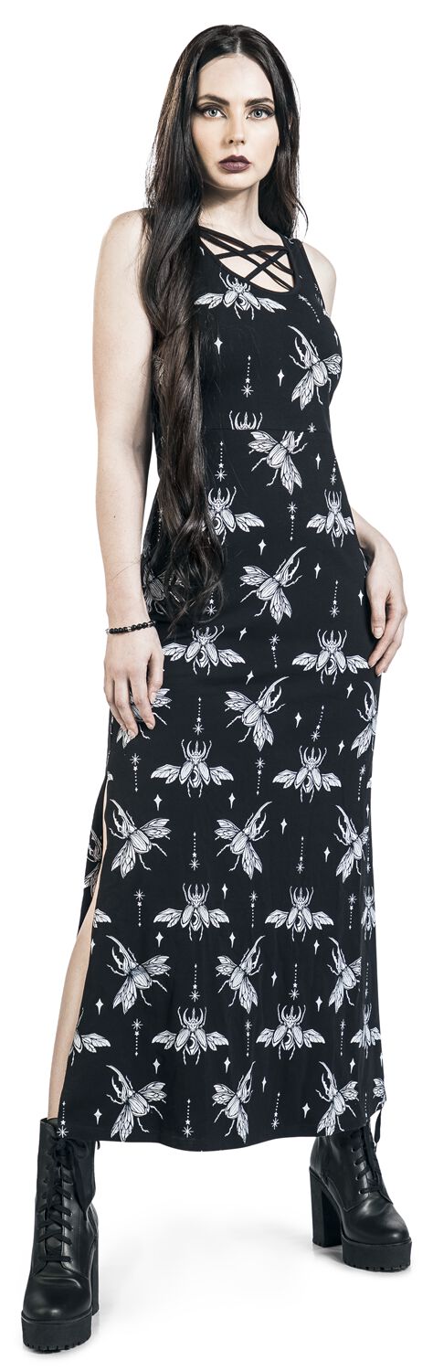 Robe longue avec imprimé intégral | Gothicana by EMP Robe longue