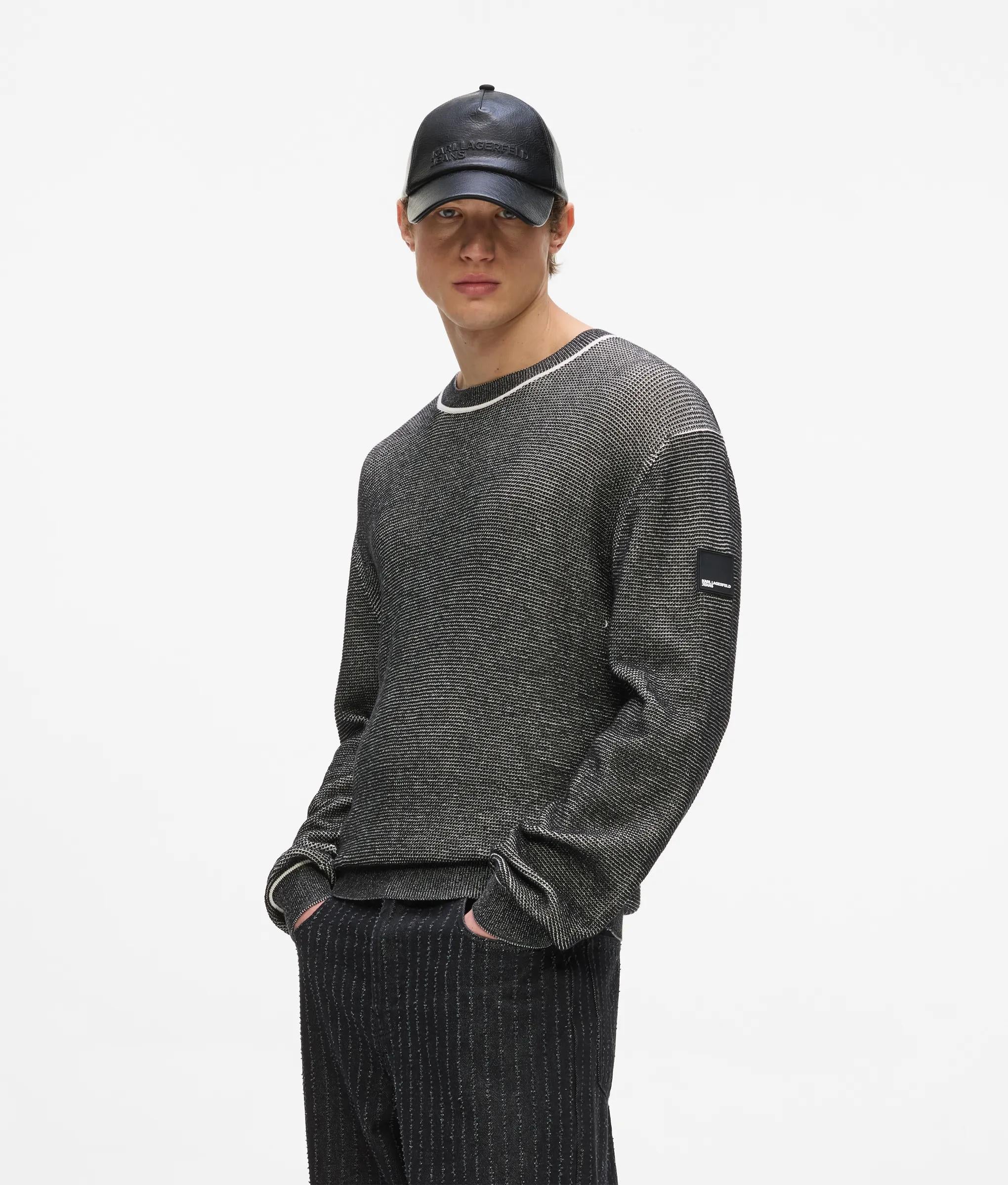 Wafelgebreide sweater