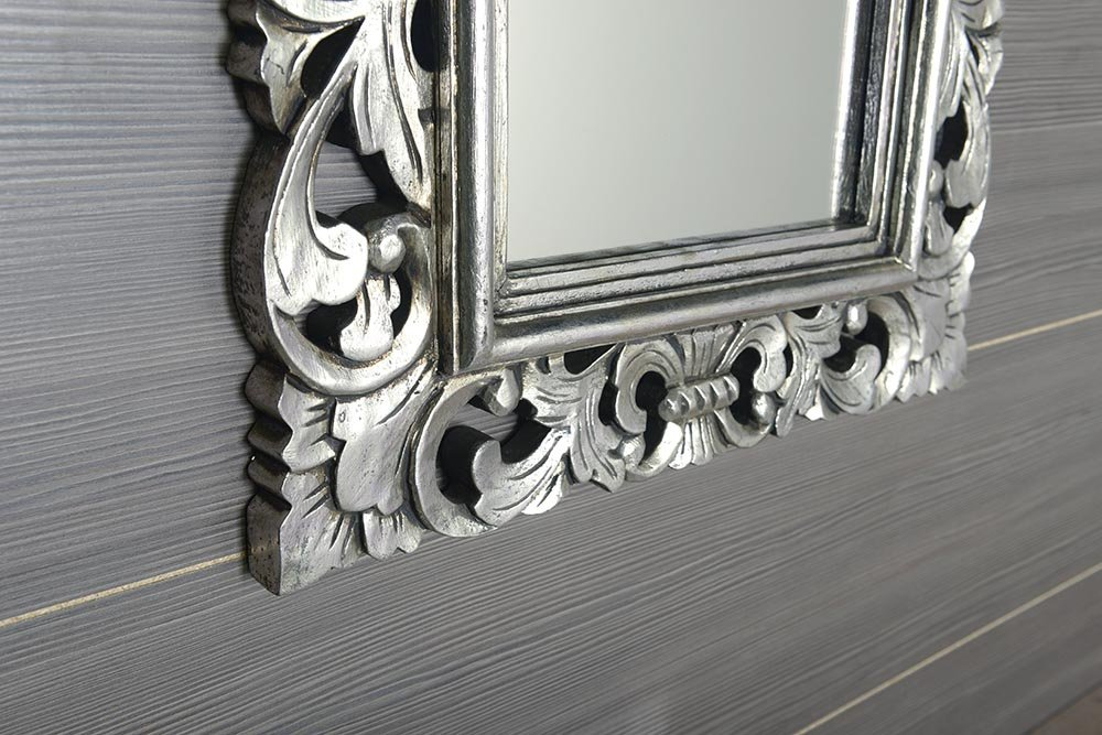 Sapho Scule barok spiegel met zilver omlijsting 40x70cm