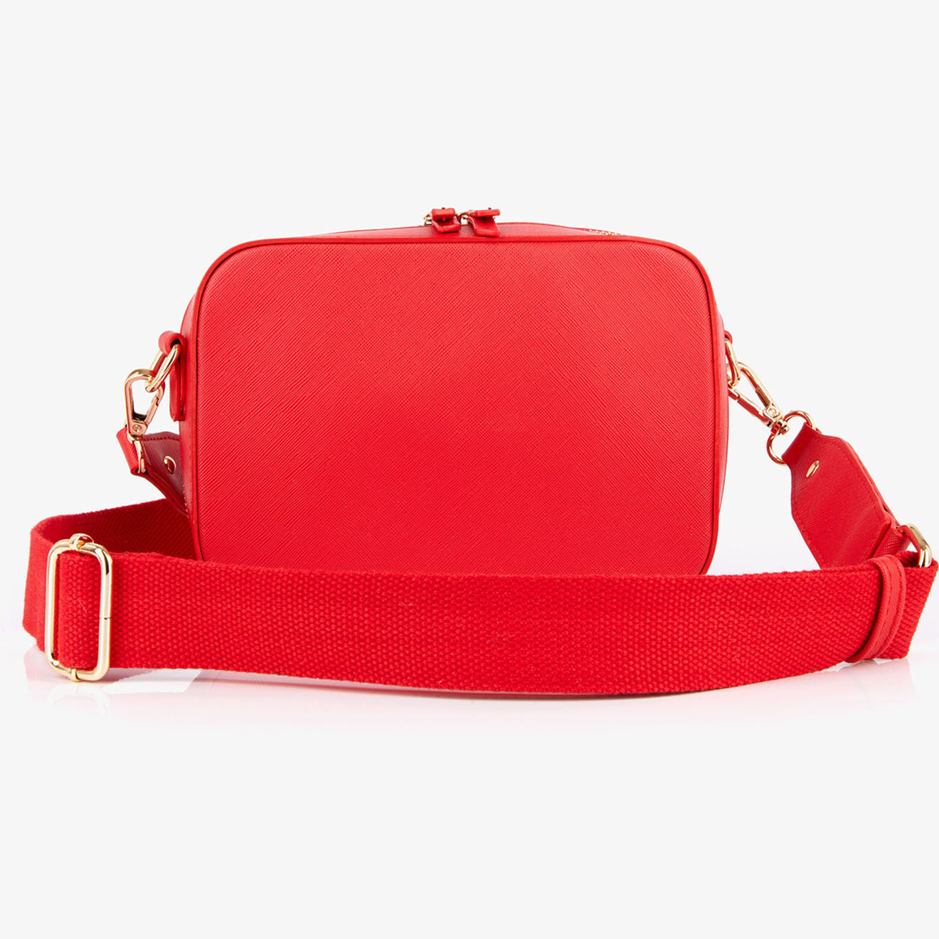 Mellow Yellow Sac besace en Cuir Fymera rouge - 20.5x24.5x8 cm