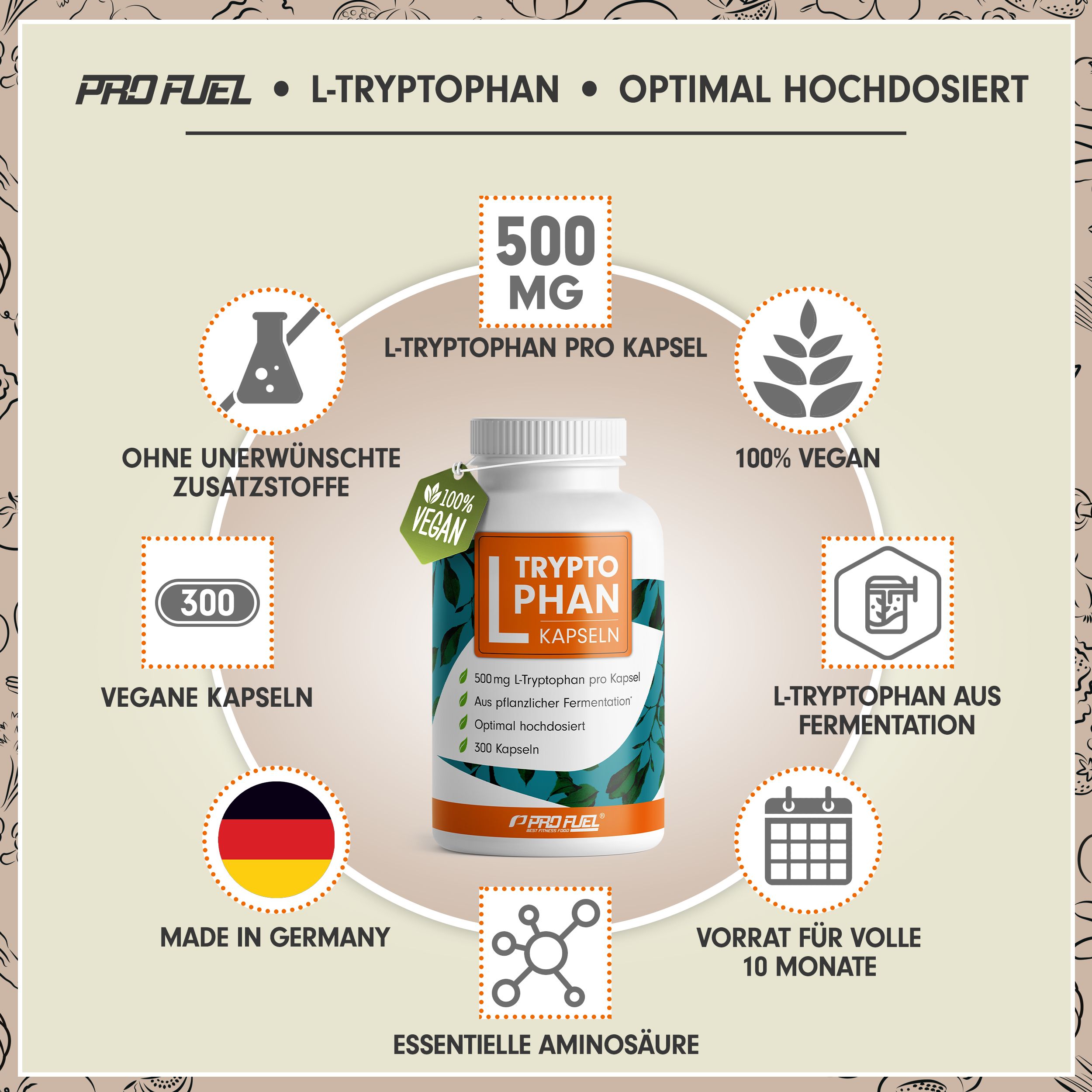 ProFuel - L-TRYPTOPHAN Kapseln