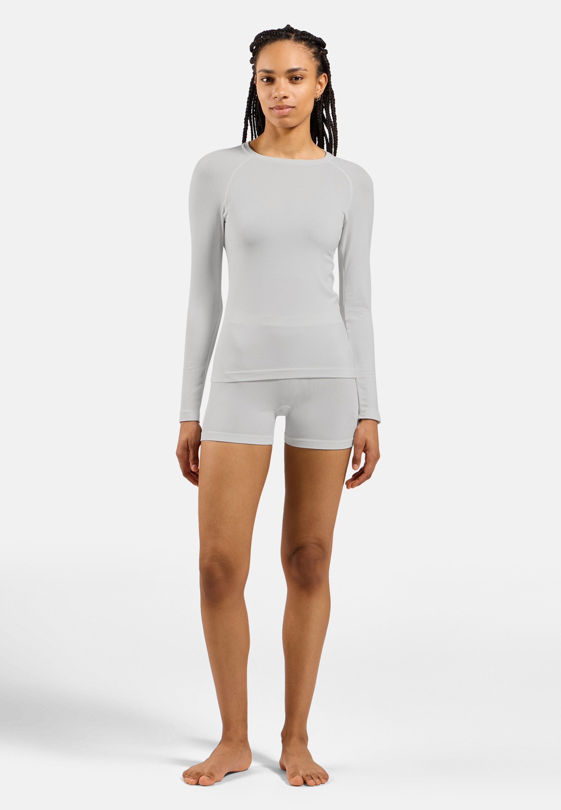 Performance Light Base Layer Langarmshirt in white