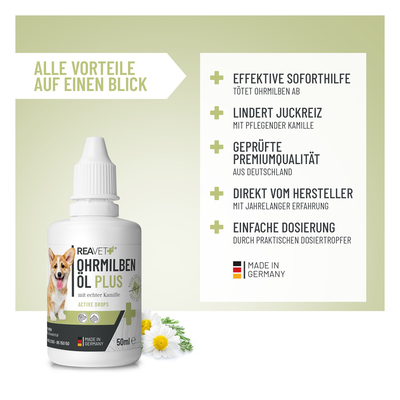 REAVET Ohrmilbenöl Plus 50ml
