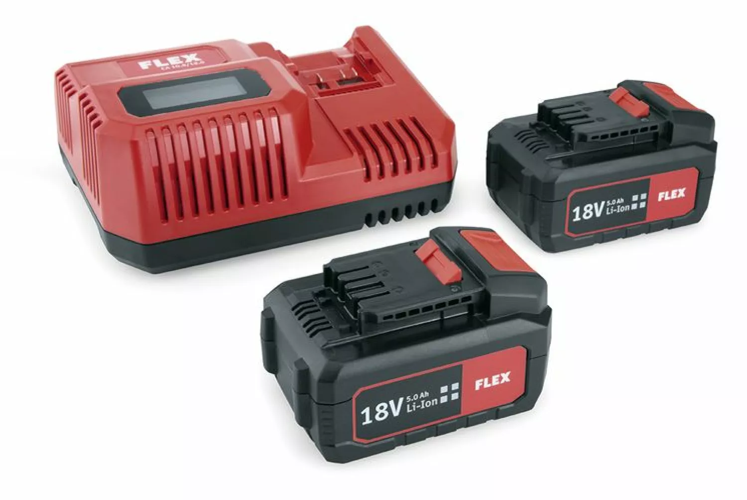 Flex 491.349 18V Li-ion accu Power set 55 R (2x 5.0Ah)   lader