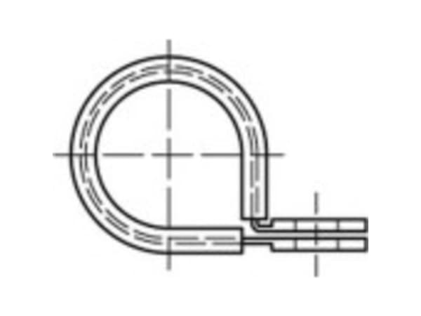 TOOLCRAFT 137641 Rørspændebånd Spændebånd 20 mm Galvaniseret stål 50 stk