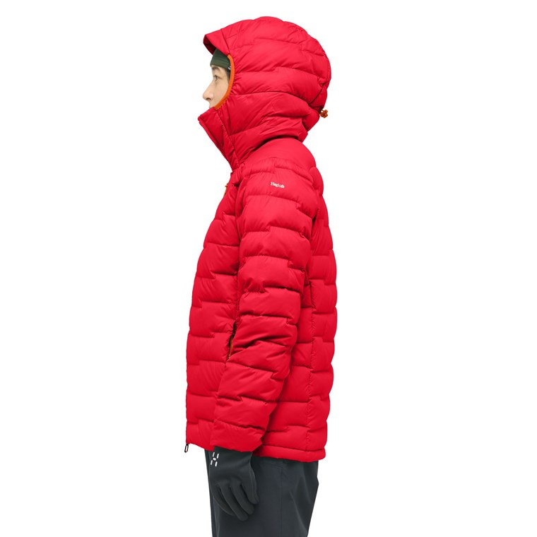 Haglöfs Roc Flash Down Hoodwomen Bright Red
