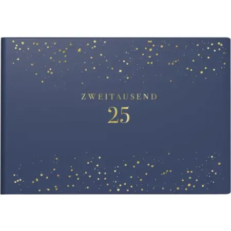 rido/idé Taschenkalender Mod. Septimus '25 „Starry Night“ | A6 quer, Kunstleder