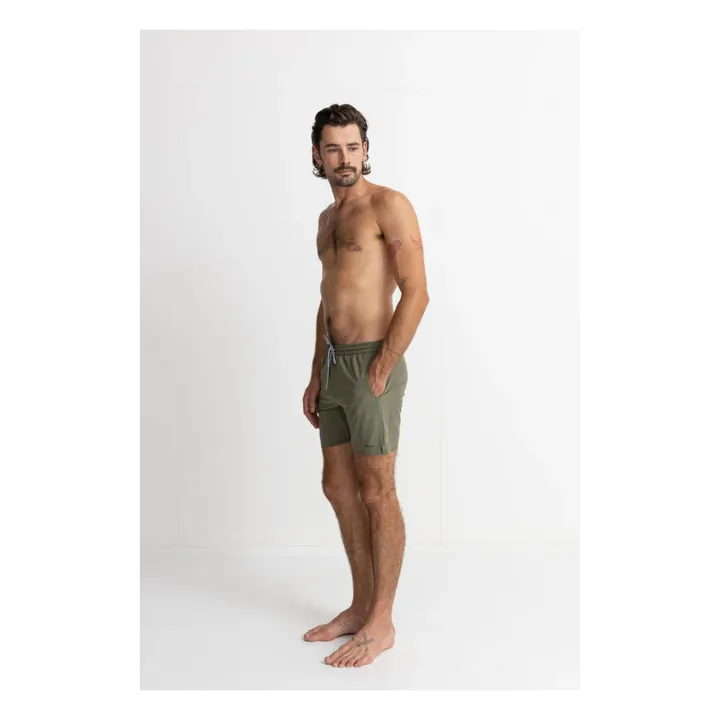 Rhythm Short de Bain Classic Fibres Recyclées | Vert olive
