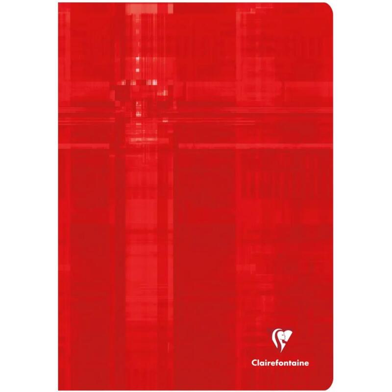 Cahier piqué A4 96 pages petits carreaux + marge - Assortis
