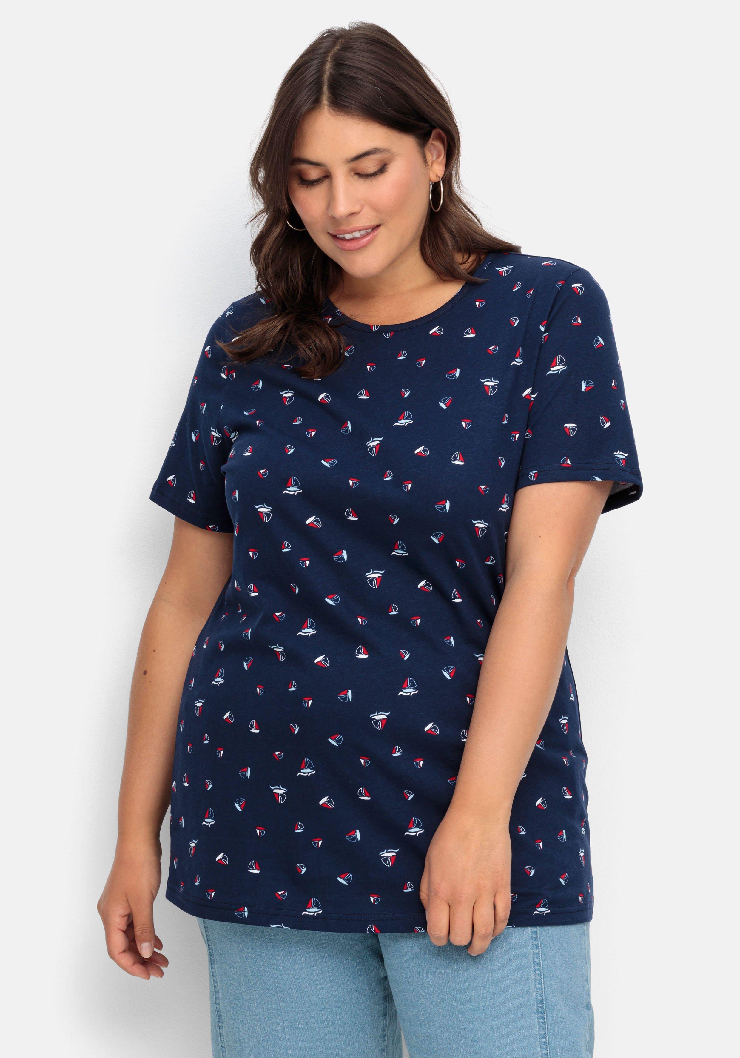 Shirt mit Minimal-Alloverprint