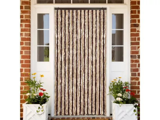 Moustiquaire beige et marron clair 118x220 cm chenille