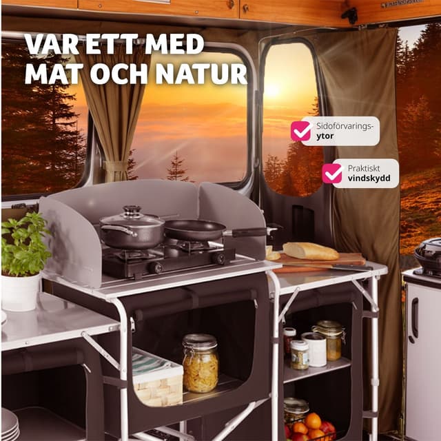 Udendørs køkken XXL med 5 rum