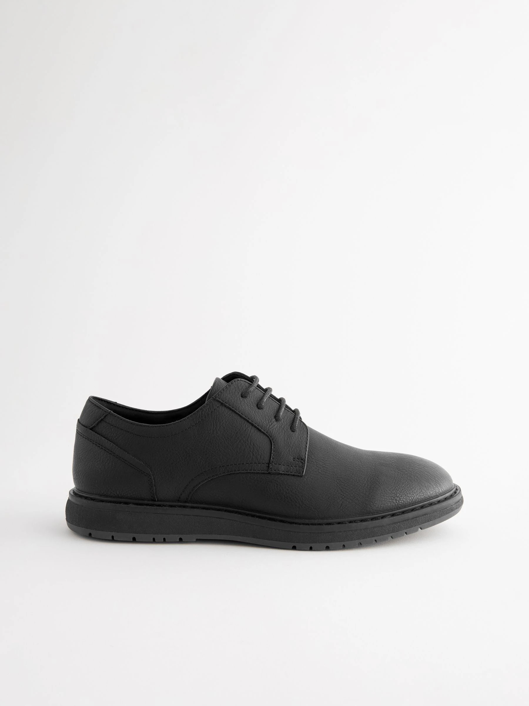 Zwart - Wedge Derby Shoes
