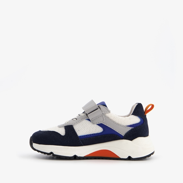 TwoDay leren jongens sneakers wit/blauw