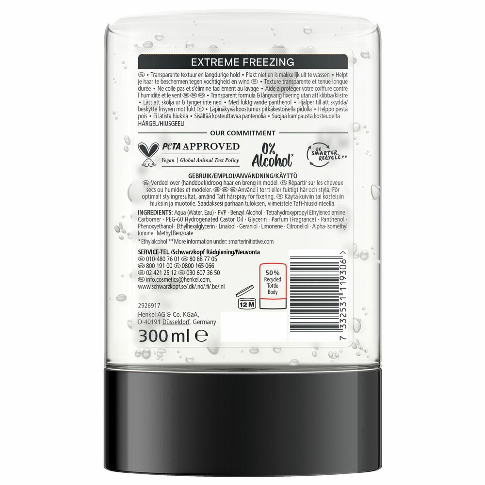Taft Men Power Gel Extreme Freezing Hold 5300 ml