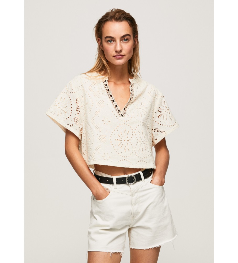 Blusa Pepe Jeans Priska bege
