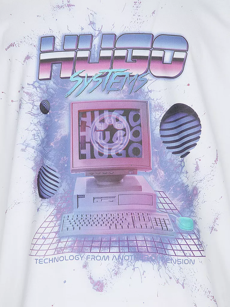HUGO T-Shirt NARADINE weiss