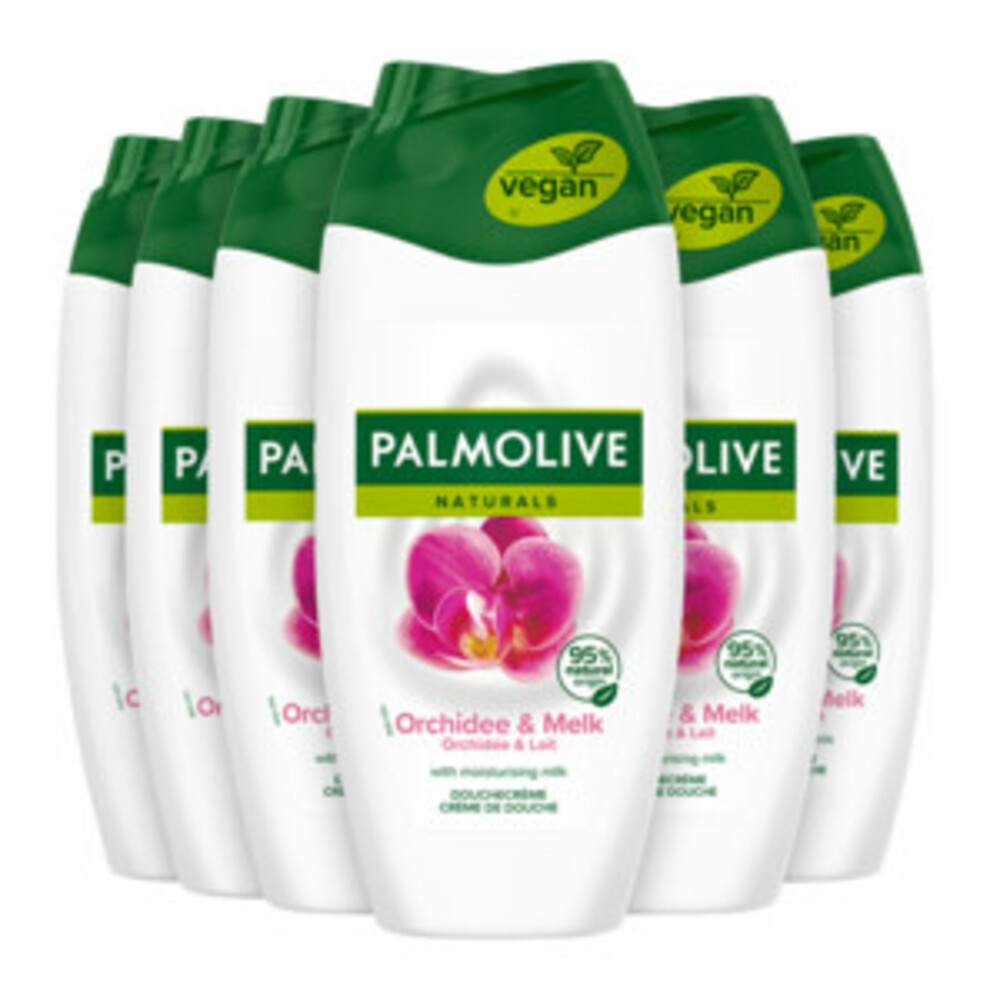 6x Palmolive Douchecréme Naturals Orchidee & Melk250 ml