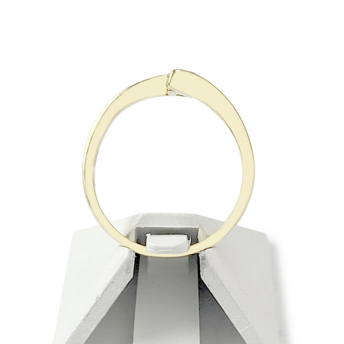Bague solitaire d'occasion or 750 jaune 0.25 carat