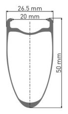 Roue Arrière DT Swiss ARC 1400 Dicut 50 Disc | 12x142mm | Centerlock