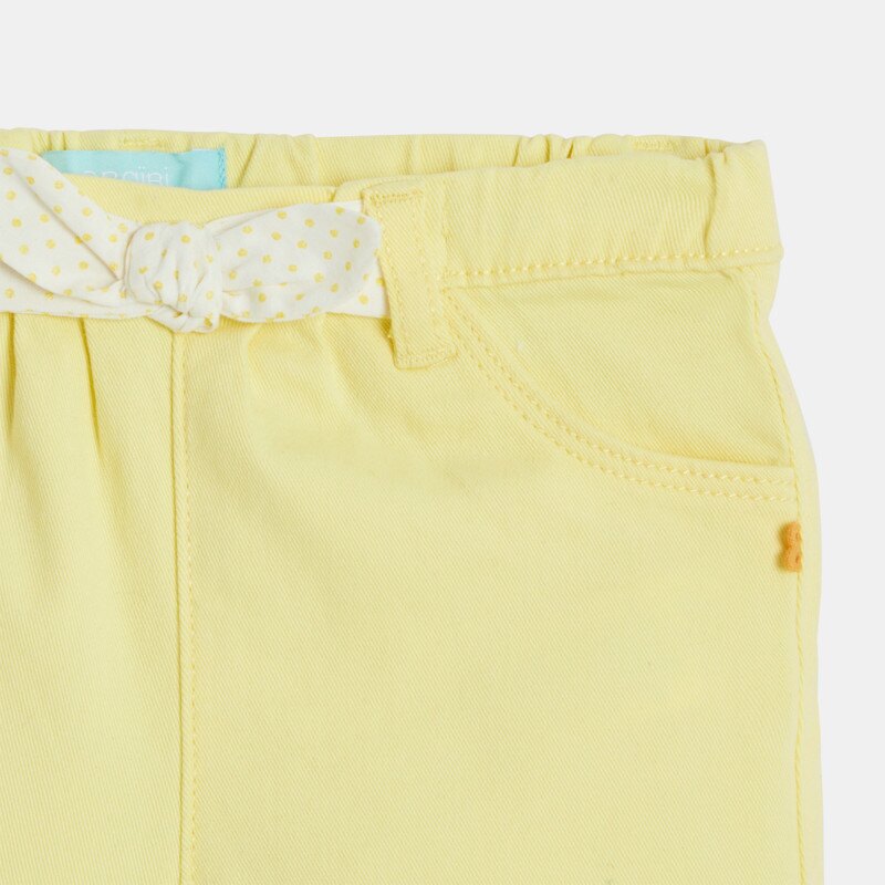 Short nœud fantaisie jaune bébé fille Jaune