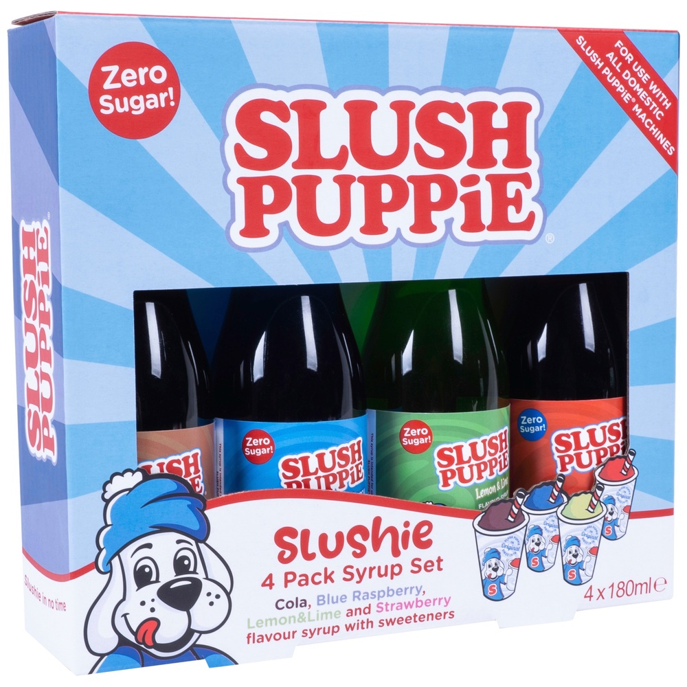 Slush Puppie Zero Sugar Slushie 4er-Pack Sirup-Set