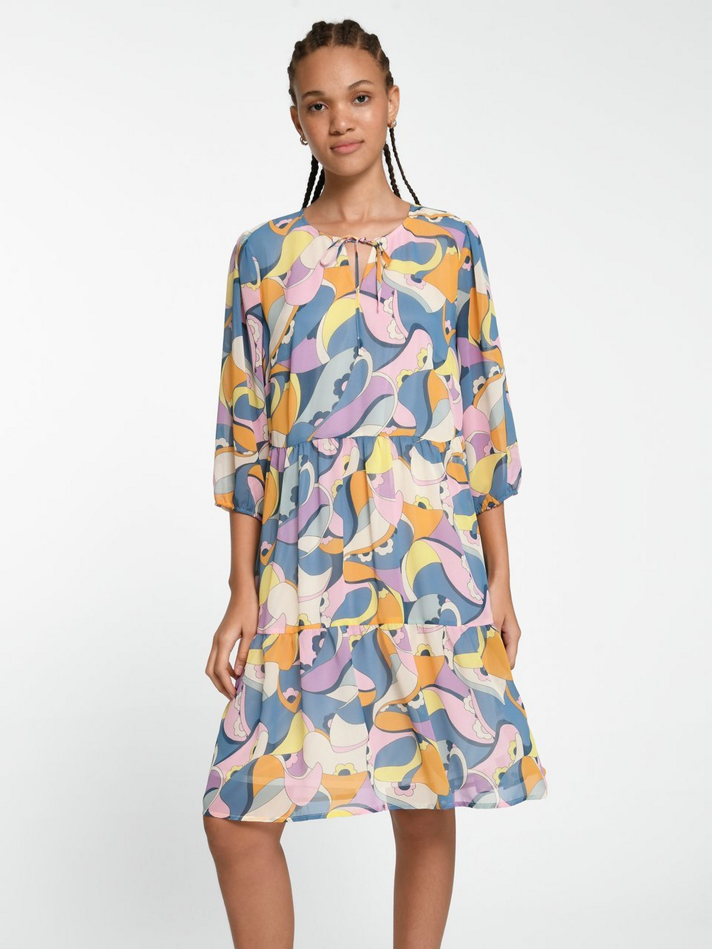 Kleid mit 3/4-Arm