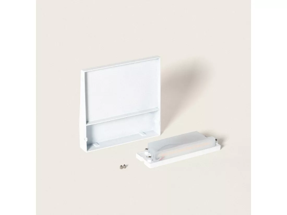 Applique Murale Extérieure LED 6.5W CCT Seleccionable en Saillie Carrée Jade Blanc