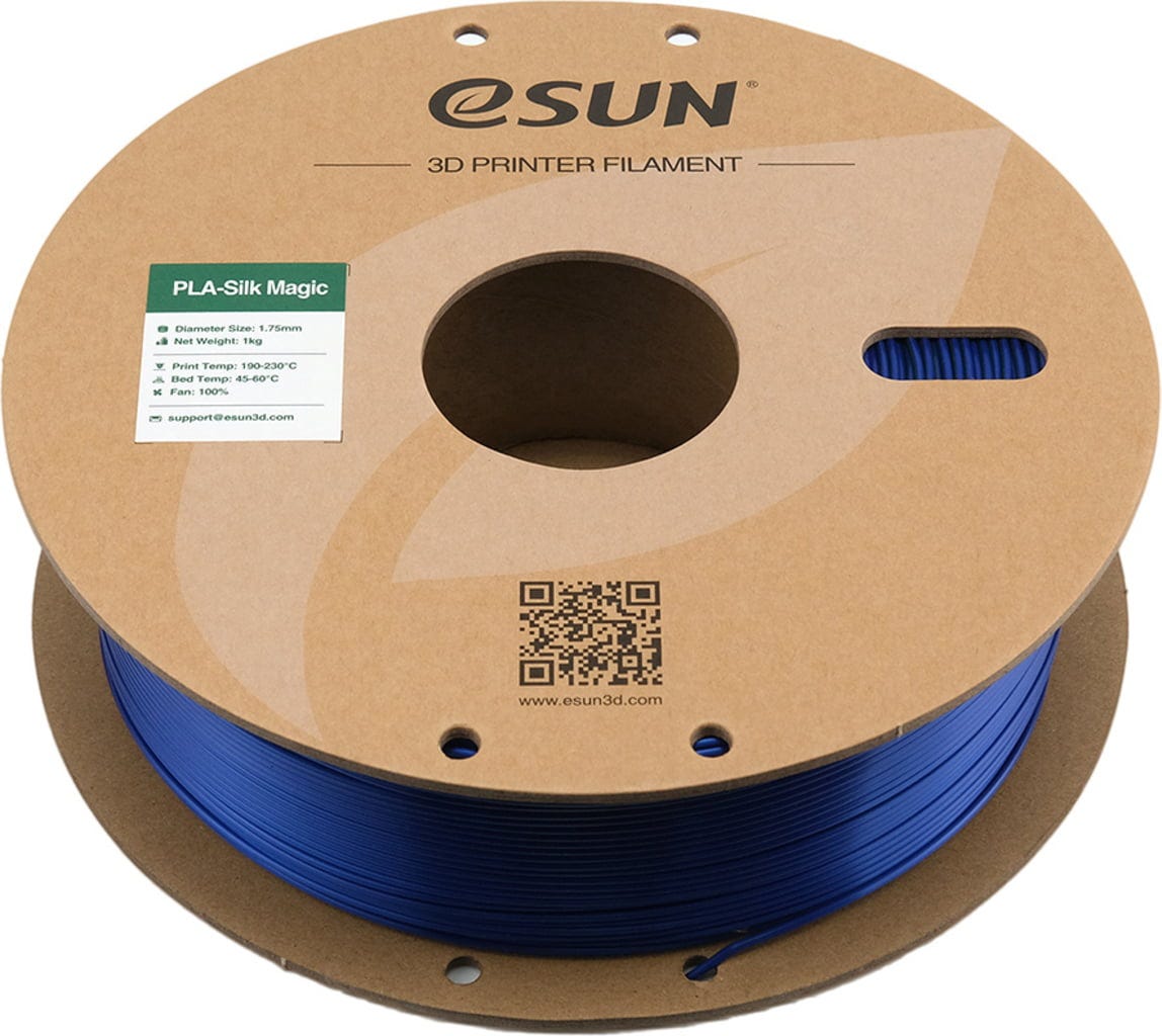 eSUN  PLA-Silk Magic Green Blue, 1,75 mm / 1000 g    Zweifarbiges PLA-Filament mit Seidenglanz-Textur