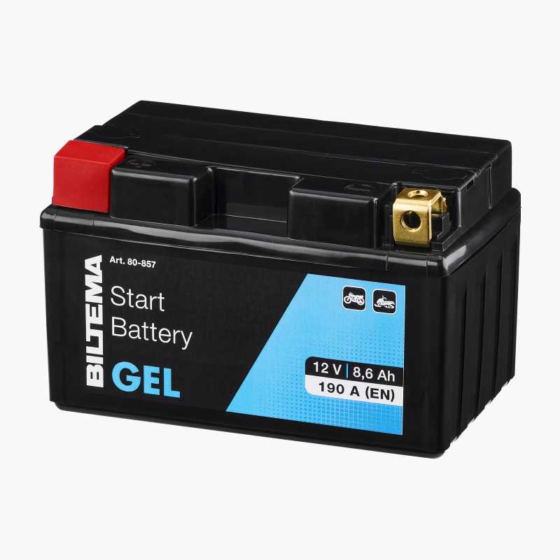 MC-batteri gelé, 12 V, 8,6 Ah, 151 x 87 x 94 mm